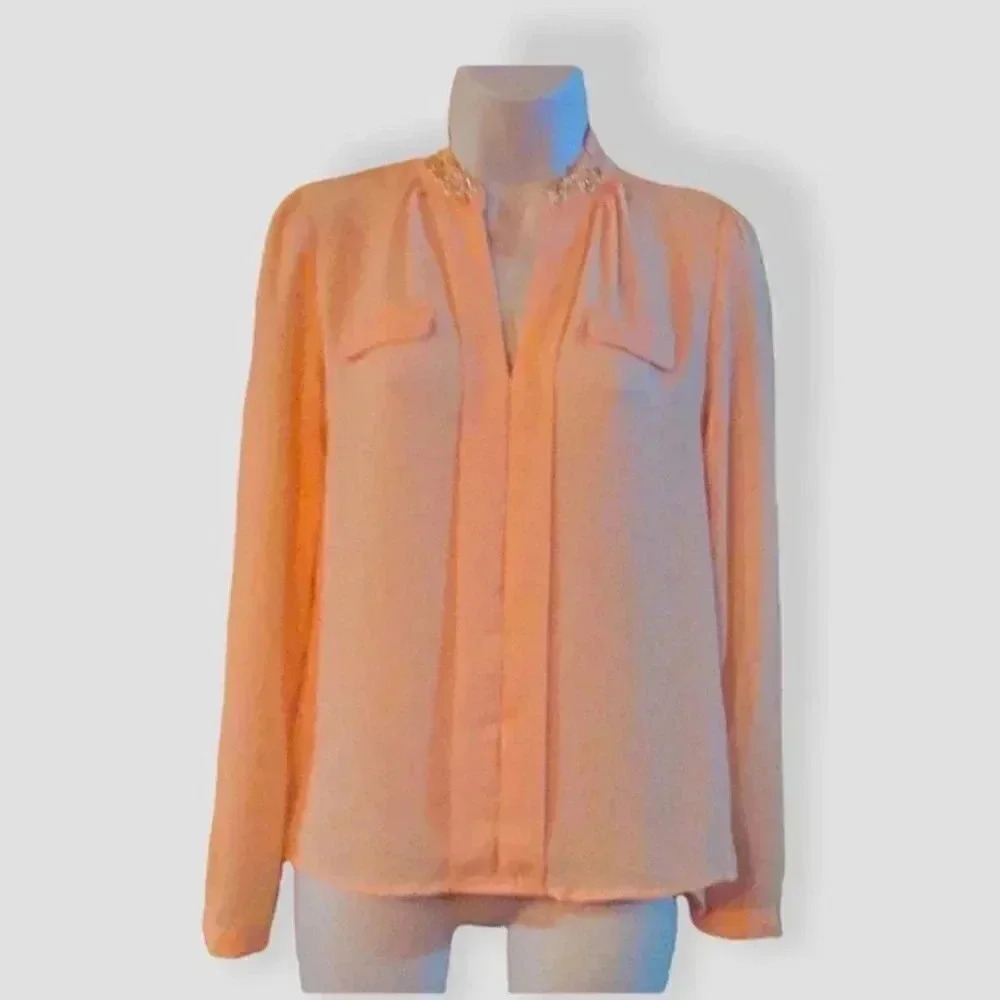 Candie's Pearl Collar Blouse